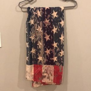 American Flag Print Scarf
